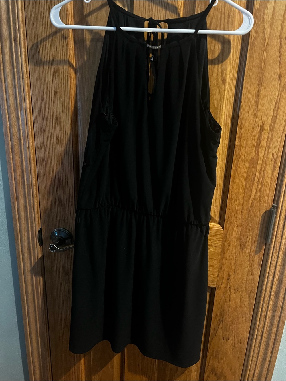 White House Black Market Black Halter Dress